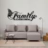 Cadeali Family Is Everything Word Sign with Butterfly Metal Wall Art, Family Signs Metal Wall Decor, Butterfly Art, Letters Quotes Sign for Indoor Outdoor Decor(31x13 inches / 78x32 cm, Gold) view 4