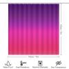 4pcs Shower Curtain Sets, Purple and Pink Ombre Design Bathroom Sets with Shower Curtain, Bath Rug, U Shaped Contour Mat & Toilet Lid Cover view 2
