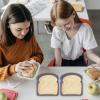 4 Pack of Sandwich Containers Reusable, Plastic Food Storage with Snap-Off for Fruit, Salad, Lunch Box Snacks and Food Storage view 2