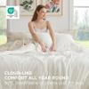 Bedsure Full Comforter Set - 7 Pieces White Full Bedding Set for All Seasons, Boho Contrasting Design Bed in a Bag with Comforter, Sheets, Pillowcases & Shams view 3