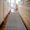 Custom Length Special Size Non-Slip Carpet Runner Rug for Long Narrow Hallways, Prevent Slippery Cold Floors, Art Grey, 25 '' X 12 ' view 2