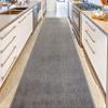 Custom Length Special Size Non-Slip Carpet Runner Rug for Long Narrow Hallways, Prevent Slippery Cold Floors, Art Grey, 25 '' X 12 ' view 3