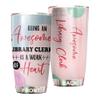 MEDROC Awesome Library Clerk Tumbler Stainless Steel 20oz, Funny Library Clerk Gifts Bulk For Birthday Christmas, Library Clerk Gifts For Men Women Office Coworker Driking Coffee Cup Humor view 1