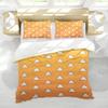 INFLAG Anime Bedding Set - Soft Brushed Microfiber 104x90 Inches Duvet Cover Set, 3 Piece, 1 Duvet Cover with Zipper Closure and 2 Pillow Shams (King,Yellow) view 4