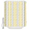 Yellow Grey Botanical Waterproof Shower Curtains Set - Extra Long 72 x 84 Inch, Pastoral Spring Summer Leaf Aesthetics Polyester Fabric Bathroom Curtain with 12 Hooks, Bathroom Accessories, 1 Panel view 2