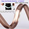LIYI929GP Flexible Bendable Ceiling Curtain Track 3M 4M 6M, Curved Curtain Track System Room Divider Privacy RV Curtain Gliders, Curtain Rail Wall/Ceiling for Heavy Large Curtains, Bathroom Shower view 2