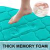 OLANLY Memory Foam Bath Mat Rug 44x24, Ultra Soft and Absorbent Bathroom Rugs, Non-Slip, Comfortable, Machine Washable Bath Carpet for Bathroom Floor, Tub, Shower and Home Decor Accessories, Teal view 3