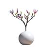 AISEER Simple Style Black and White Matte Vase Large Ceramic Bud Vase, TV Cabinet Entryway Ornament Decoration Housewarming New Home Decoration Narrow Mouth Round Flower Vase(Flowers Not Included) view 1