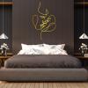 2 Faces Love Line Wall Art, Minimalist Woman Face Art,Metal Couple Face Line Wall Art,Couple Metal Wall Decor Sign, Livingroom Wall Hanging Gift (39.37 x 24.4 / 100 x 62 cm, White) view 2