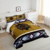Manfei Navajo American Comforter Set Twin Size, Ethnic Abstract Geometric Bedding Set 2pcs for Kids Boy Girls Room Decor, Aztec Tribal Quilt Set Soft Polyester Duvet Set with 1 Pillowcase view 4