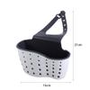 3 Pcs Kitchen Sink Hanging Basket with Adjustable Strap and Drain Holes, Space Saving Plastic Kitchen Sink Storage Basket Drain Shelf Sponge Holder view 2