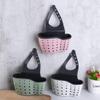 3 Pcs Kitchen Sink Hanging Basket with Adjustable Strap and Drain Holes, Space Saving Plastic Kitchen Sink Storage Basket Drain Shelf Sponge Holder view 3