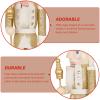SUNSHINE DECOR Nutcracker Christmas Decor Set of 2 15-Inch Wooden King and Soldier Light Gold Nutcracker Figure Ornaments for Table Mantel Chrismtas Tree Decorations view 4
