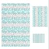 3 Piece Bath Towel Set, Teal Grey Leaves Luxury Towels Set for Bathroom Soft Bath Shower Towels Absorbent Bathroom Towels Set ( 1 Bath Towel, 1 Hand Towel, 1 Washcloth ) Botanical Print Art Aesthetics view 1
