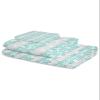 3 Piece Bath Towel Set, Teal Grey Leaves Luxury Towels Set for Bathroom Soft Bath Shower Towels Absorbent Bathroom Towels Set ( 1 Bath Towel, 1 Hand Towel, 1 Washcloth ) Botanical Print Art Aesthetics view 2