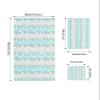 3 Piece Bath Towel Set, Teal Grey Leaves Luxury Towels Set for Bathroom Soft Bath Shower Towels Absorbent Bathroom Towels Set ( 1 Bath Towel, 1 Hand Towel, 1 Washcloth ) Botanical Print Art Aesthetics view 4
