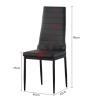 YBLANDRV Dining Chair, Faux Leather Fabric Upholstered Seats, with Metal Legs, Full Three-Dimensional Backrest, for Kitchens Bedroom Dressing Room Home (B) view 2