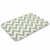 Luxury Elegant Bathroom Rugs, Sage Green Chevron Zigzag Pattern Bath Mat Non Slip & Absorbent Bath Carpet for Bathroom (16 x 24inch) view 3