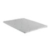 Benjara Neko 2 Inch Plush King Size Mattress Topper, Soft NU TEX Polyurethane Foam, White view 1
