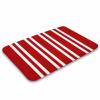 Luxury Elegant Bathroom Rugs, Nautical White Red Striped Bath Mat Non Slip & Absorbent Bath Carpet for Bathroom (16 x 24inch) view 3