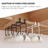Kichvoe Cup Holder Under Cabinet Mug Hanger No Drill Kitchen Storage Rack for Coffee and Tea Cups Material Smooth Edges Space-Saving Design for Countertop and Cabinet Use view 2