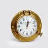 Brass Porthole Face Wall Clock Analog Maritime Classical Wall Decor Gift view 2