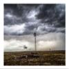 Country Photography Print (Not Framed) Picture of Windmill Under Stormy Sky on Spring Day in Oklahoma Farm Wall Art Farmhouse Decor (11" x 14") view 1