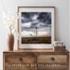 Country Photography Print (Not Framed) Picture of Windmill Under Stormy Sky on Spring Day in Oklahoma Farm Wall Art Farmhouse Decor (11" x 14") view 4