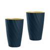 Alipis 2pcs Dark Home Toothbrush Holder Travel Gargle Cup Portable Tooth Mug for Compact Design for Use for Family and Friends view 1