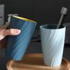Alipis 2pcs Dark Home Toothbrush Holder Travel Gargle Cup Portable Tooth Mug for Compact Design for Use for Family and Friends view 3