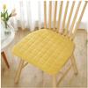 1/2/4 Packs Horseshoe-shaped Plush Seat Pad, Thickened Non-slip Dining Chair Cushion, Removable And Washable Kitchen Office Stool Seat Cushion ( Color : Lemon Yellow , Size : 40*43cm(4packs) ) view 1