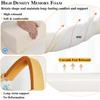 Etoohy Bed Gap Filler 78X8X12inch Mattress Gap Filler Bed Headboard Pillow Cushion Thick Mattress Extender Between Mattress Headboard Wall Space Crack Rectangle Bolster,Blue view 3