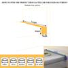 Etoohy Bed Gap Filler 78X8X12inch Mattress Gap Filler Bed Headboard Pillow Cushion Thick Mattress Extender Between Mattress Headboard Wall Space Crack Rectangle Bolster,Blue view 4