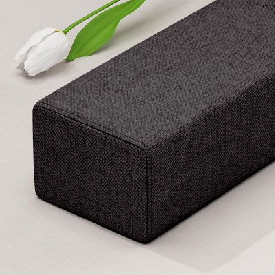 Etoohy Bed Gap Filler 39X4X6inch Mattress Gap Filler Bed Headboard Pillow Cushion Thick Mattress Extender Between Mattress Headboard Wall Space Crack Rectangle Bolster,Retro Gray