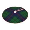 Christmas Tree Skirt Clan Davidson Tartan Rustic Xmas Tree Skirts Mat Festive Decoration for Merry Christmas and New Year Holiday Party 30" view 3