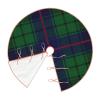 Christmas Tree Skirt Clan Davidson Tartan Rustic Xmas Tree Skirts Mat Festive Decoration for Merry Christmas and New Year Holiday Party 30" view 4