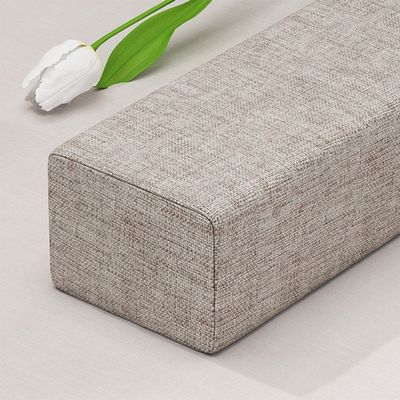 Etoohy Bed Gap Filler 60X4X12inch Mattress Gap Filler Bed Headboard Pillow Cushion Thick Mattress Extender Between Mattress Headboard Wall Space Crack Rectangle Bolster,Oatmeal Color