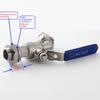 Stainless Steel Ball Valve - 1/2 Inch Weldless Bulkhead Bibcock for Building Home Brew Kettle/Mash Tun view 3