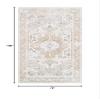SAFAVIEH Washable Rug Arizona Collection - 6' x 9', Beige & Gold, Slip Resistant & Easy to Clean, Ideal for Living Room, Bedroom, Home Office, Dining Space (ARZ116B) view 2