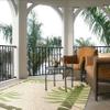 SAFAVIEH Washable Rug Outdoor Courtyard Collection - 7'10" Square, Cream & Green, Non-Shedding & Easy Cleaning, Ideal for Patio, Backyard, Mudroom (CY7836-14A5) view 4
