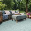 SAFAVIEH Washable Rug Outdoor Courtyard Collection - 10' x 14', Aqua Blue, Non-Shedding & Easy Cleaning, Ideal for Patio, Backyard, Mudroom (CY8522-37122) view 4