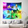 Cartoon Avocado Fruit Wall Decorative Tapestry Suspension Aesthetic Home Living Room Room Decoration 60in*51in view 2