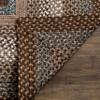 SAFAVIEH Braided Indoor/Outdoor Square Rug 7', Brown & Multi BRD313A view 4