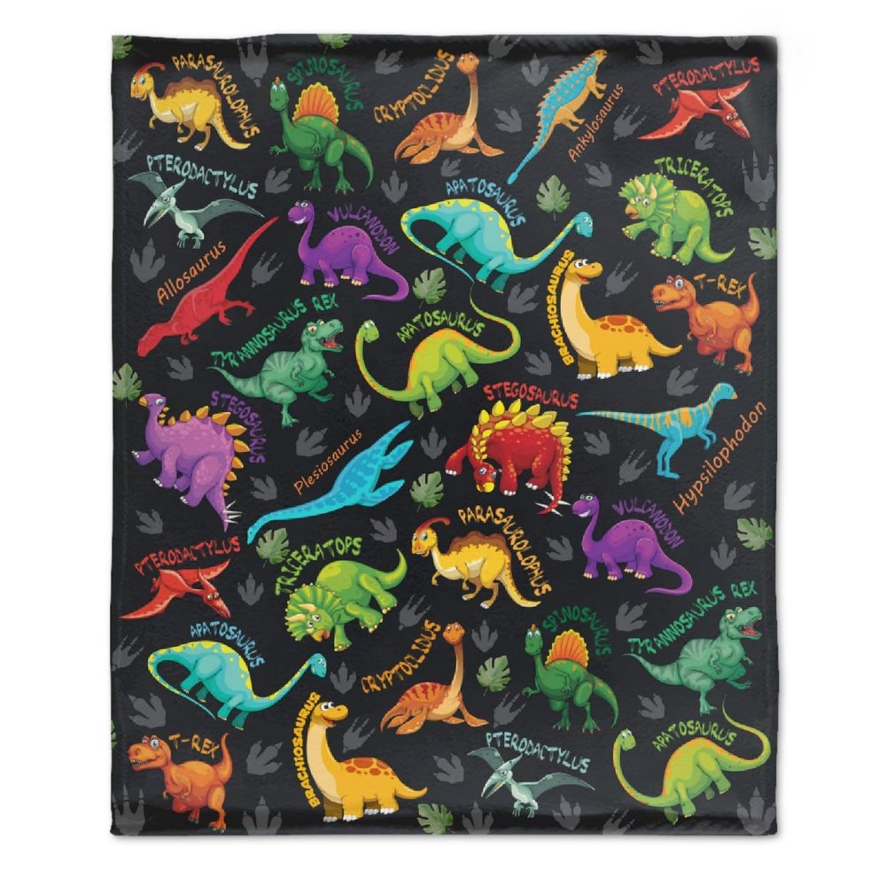 Dinosaur Blanket Gifts Ultra Soft Cozy Throw Flannel Blanket, Lightweight Fuzzy Fleece Blanket Warm Plush Throw Blankets for Couch, Sofa, Bed 30"x40" for Baby
