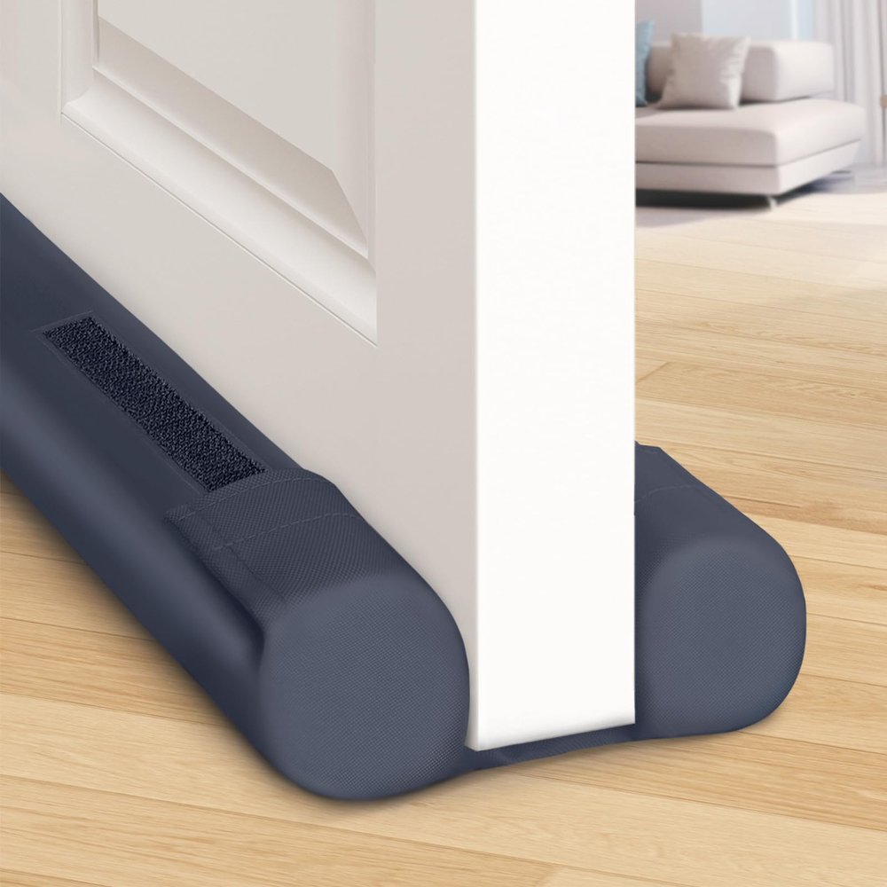 BlissTrends Door Draft Stopper Covers Gaps up to 2.36", Draft Stopper for Bottom of Door Soundproof, Windproof, Dustproof, Block Light, Insect Resistant, Under Door Draft Stopper 30 Inch (Grey)