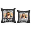 Adorable Cute Animal Christmas Apparel Kids Adults Merry Dogmas, Cute Animal Lover Christmas Dog Puppy Her Kids Throw Pillow, 16x16, Multicolor view 3