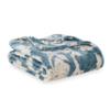 Berkshire Blanket-Classic Heavyweight Soft Printed VelvetLoft Plush Blanket, Full/Queen Size Soft Fuzzy Warm Blanket for Couch Sofa Bed, Floral Blue, 90in x 90in view 1