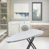 Seiritex Wide Ironing Board Cover with Padding 18 x 49 inch Heat Reflective with Hook and Loop Fasteners, Thick Padding with Elasticized Edges, 3 Layers Iron Board Cover (Gray Cube) view 2