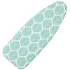 Seiritex Wide Ironing Board Cover and Pad 18 x 49 inch Heat Reflective with Hook and Loop Fasteners, Thick Padding with Elasticized Edges, 3 Layers Iron Board Cover (Green Leaf) view 1
