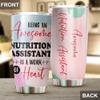 Awesome Nutrition Assistant Tumbler Stainless Steel 20oz, Funny Nutrition Assistant Gifts Bulk For Birthday Christmas, Nutrition Assistant Gifts For Men Women Office Coworker Driking Coffee Cup Humor view 4